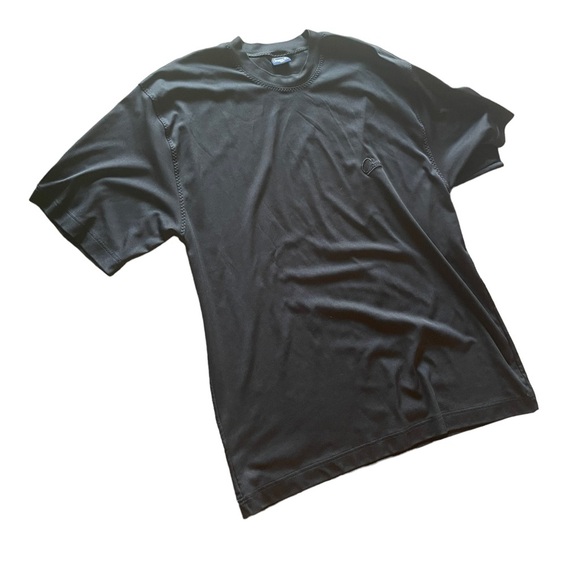 Vintage 1990s Sigmen Black XXL Polyester Tee Shirt - Picture 1 of 3